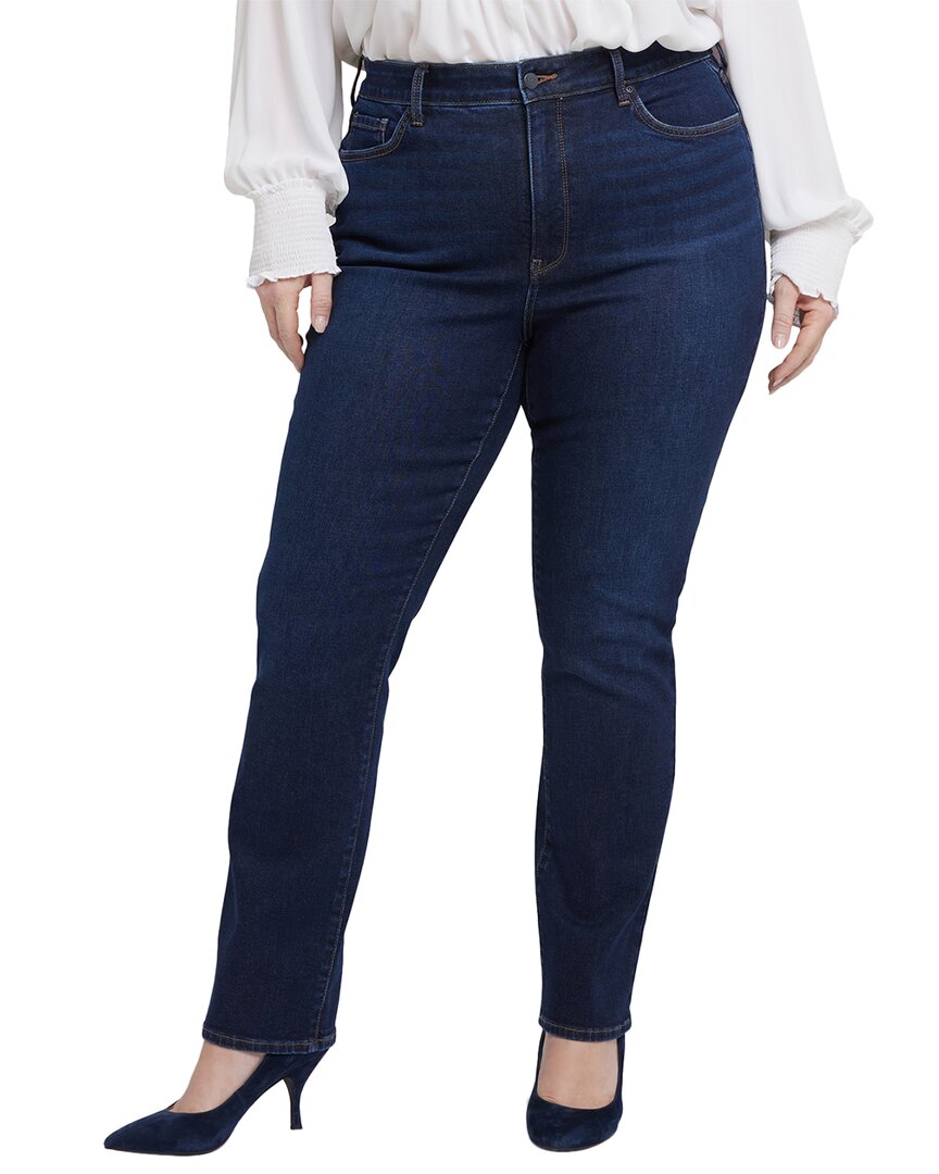 NYDJ Plus Marilyn River bridge High-Rise Straight Leg Jean