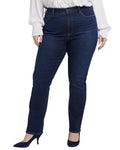 NYDJ Plus Marilyn River bridge High-Rise Straight Leg Jean