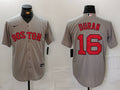 Men's Boston Red Sox Jarren Duran #16 Gray Away Limited Player Jersey1