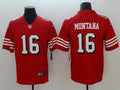 Men's San Francisco 49ers Joe Montana #16 Red Game Player jersey