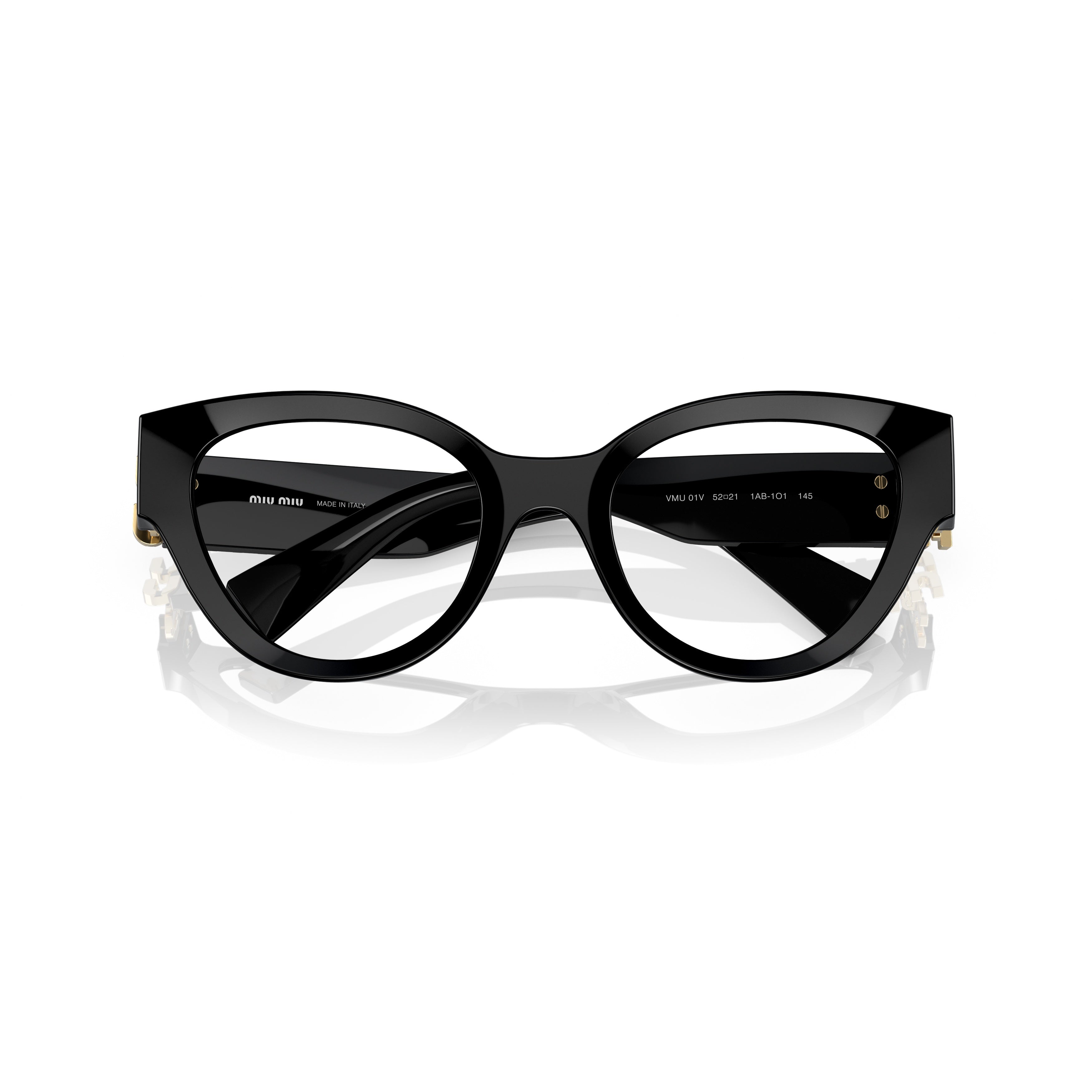 0Mu 01Vv Cat-Eye Sunglasses with Gold-Tone Logo Detail