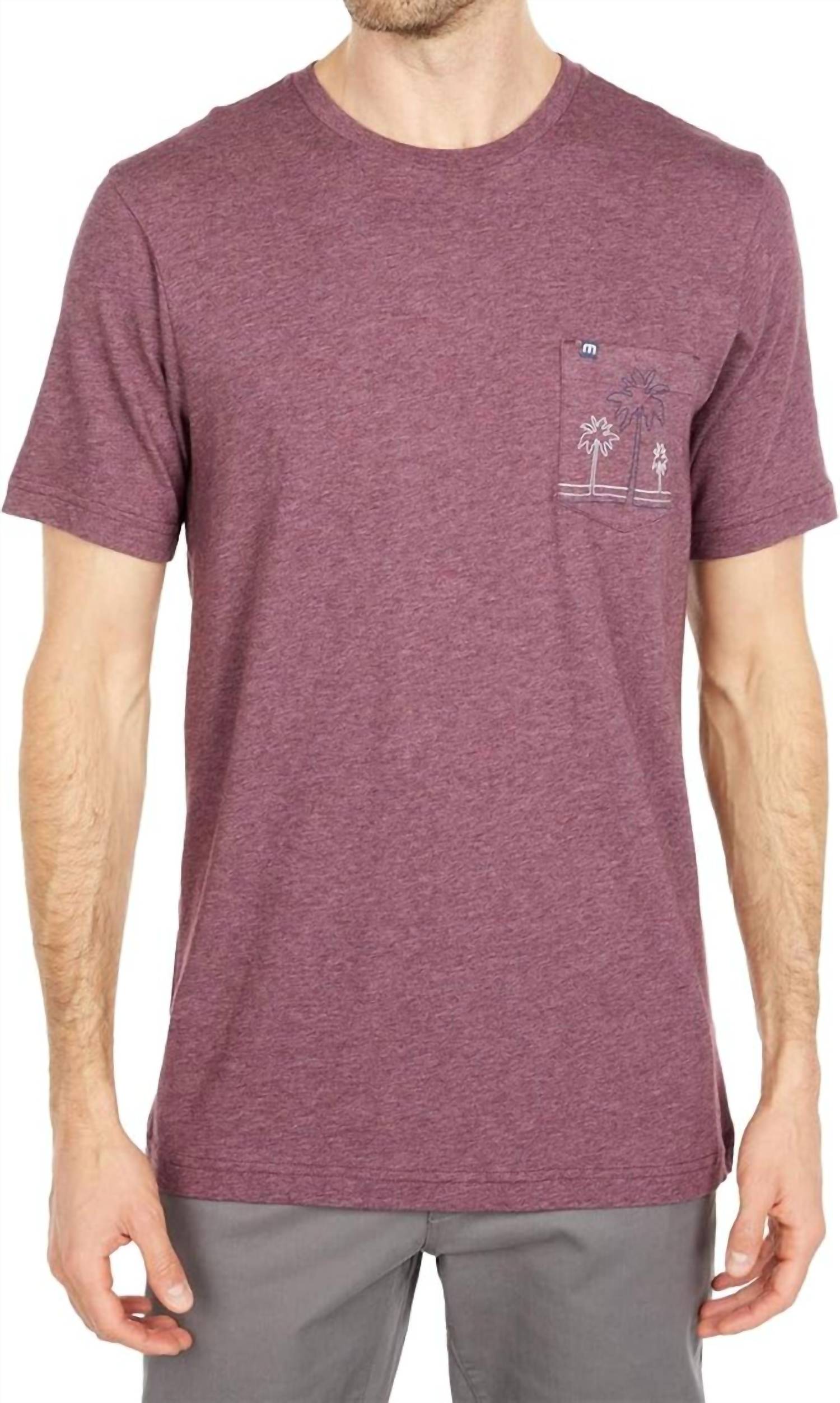 Off The Radar T-Shirt In Heather Mauve Wine