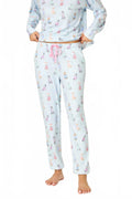 Doggone Cold Banded Lounge Pant In Blue Haze