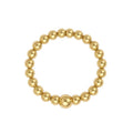 Women's Classic 2Mm Beaded Stretchy Ring In Gold
