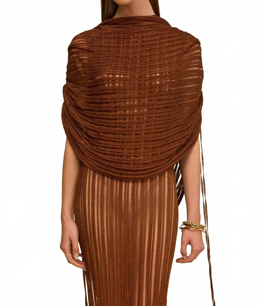Kaya Knit Dress In Saddle