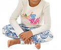 Mini Jansen Crewneck Long Sleeve Top In Multi Endless Animals Summer Graphic Childrens