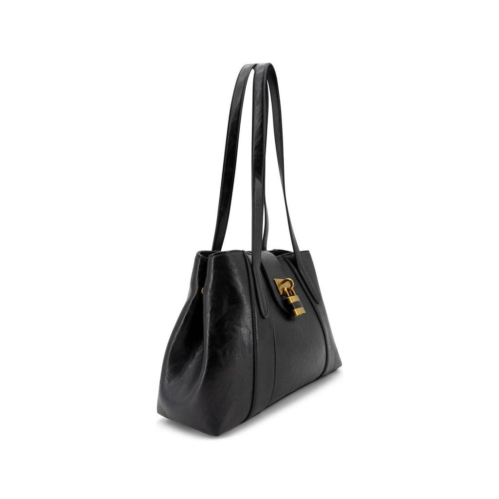 Women's Fiora Signature Lock Satchel In Black