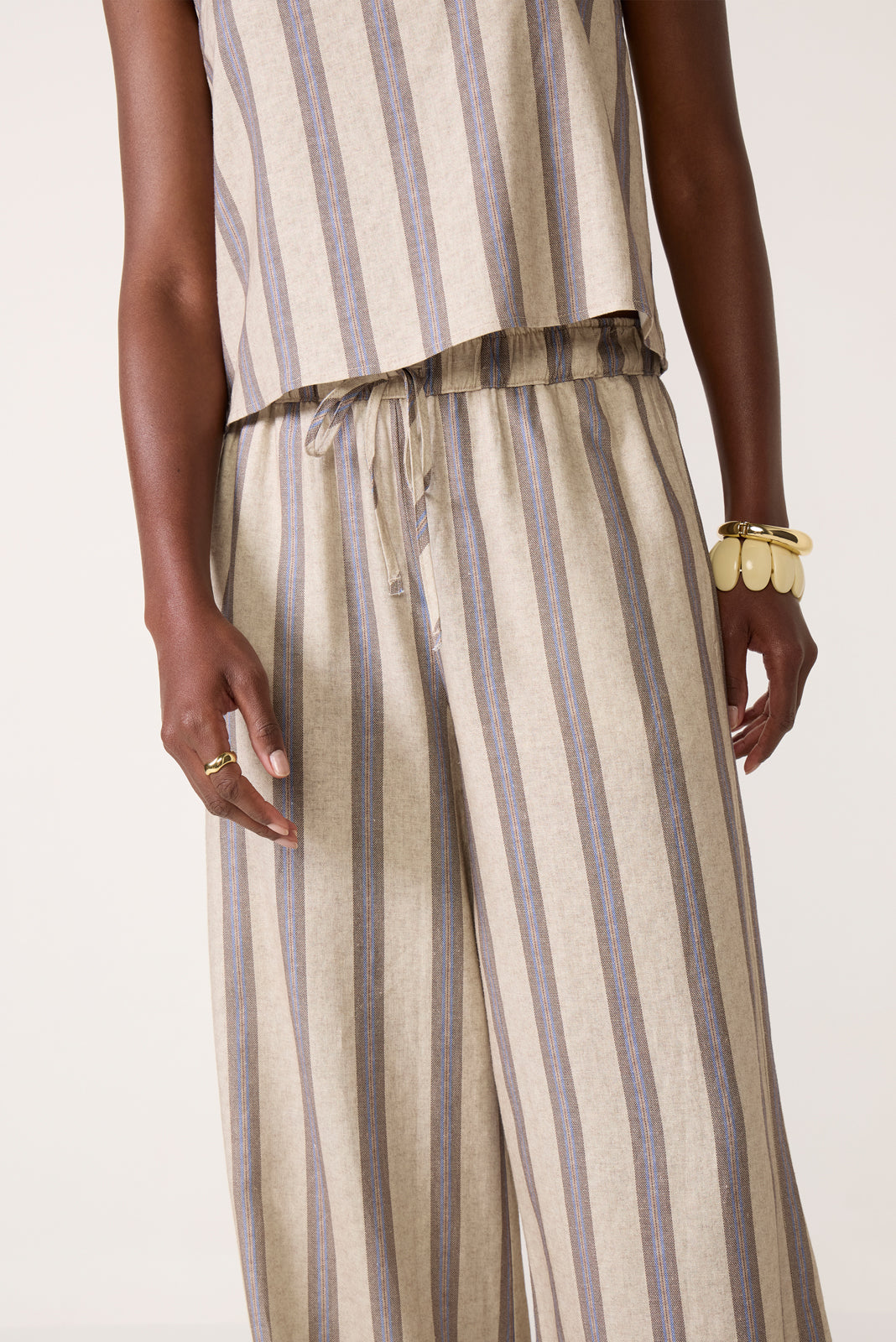 Women's Leah Linen Stripe Pants