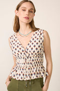 Women's Jade Tie Front Tank Top