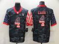 Men's Las Vegas Raiders Derek Carr #4 Gray Camouflage Game Player Jersey1