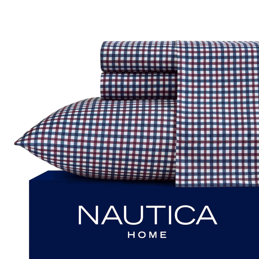 Nautica Heritage Plaid Blue Full Sheet Set