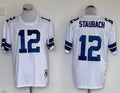 Men's Dallas Cowboys Roger Staubach Mitchell & Ness White Legacy Replica Jersey1