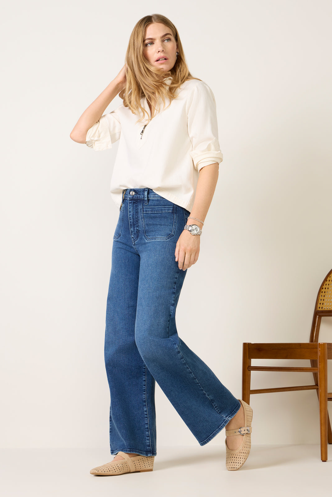 Women's Le Slim Palazzo Modernist Pocket Pants