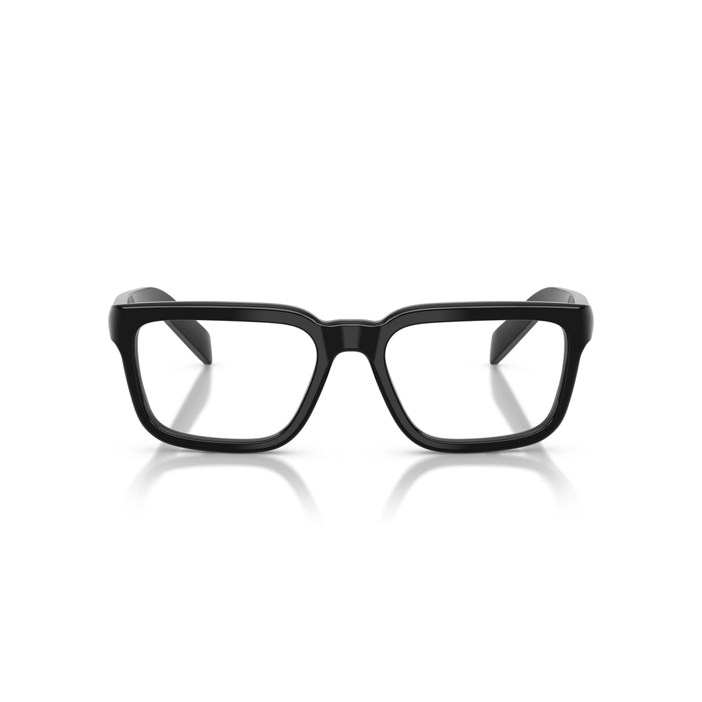 Rectangular Frame Sunglasses With Glossy Black Acetate Finish