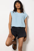 Women's Embroidered Chambray Top