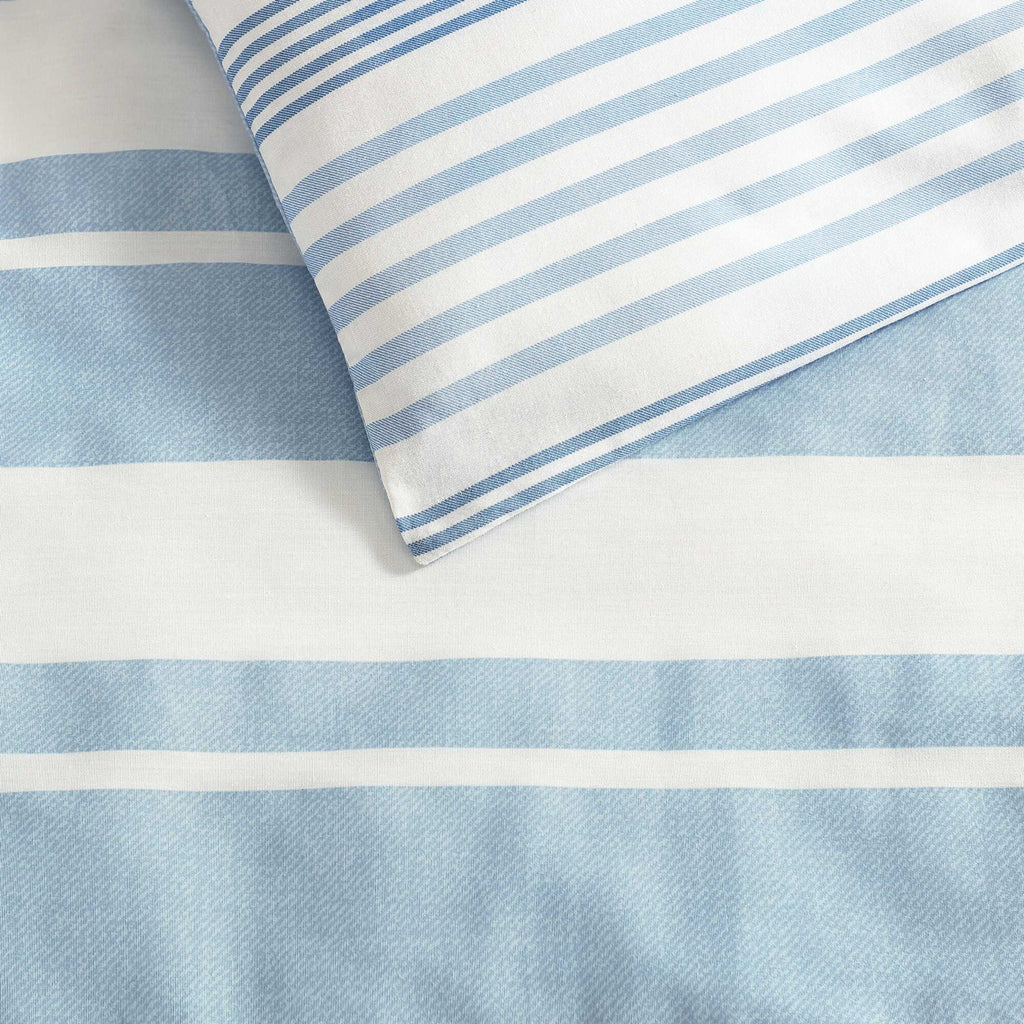 Nautica Riverside Stripe Blue Twin Comforter Set