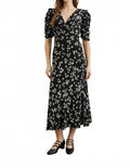 Zariah Floral Dress In Black