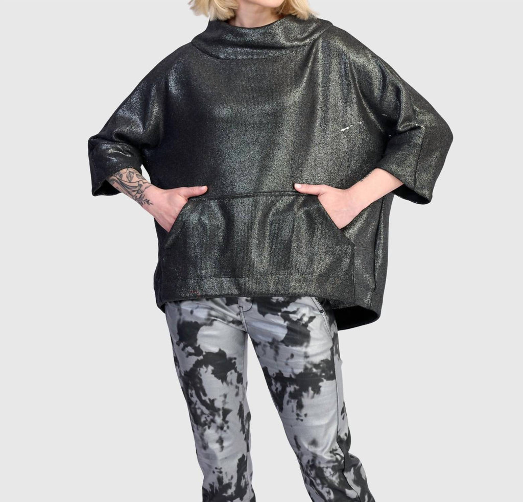 Roxy Pullover Top In Silver