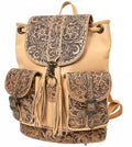 Women's Chic Backpack In Tan