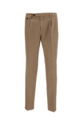 Beige Slim Distressed Trousers