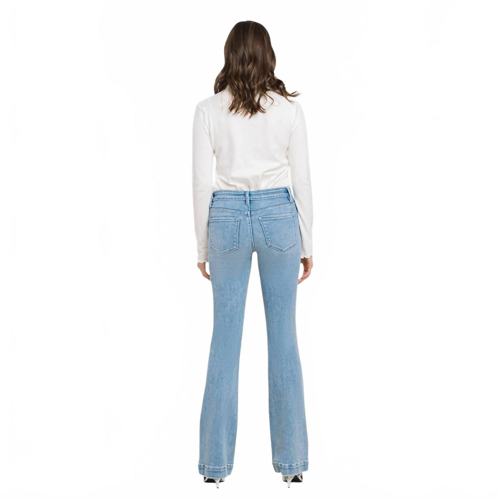 Mid Rise Bootcut Jean In Blue