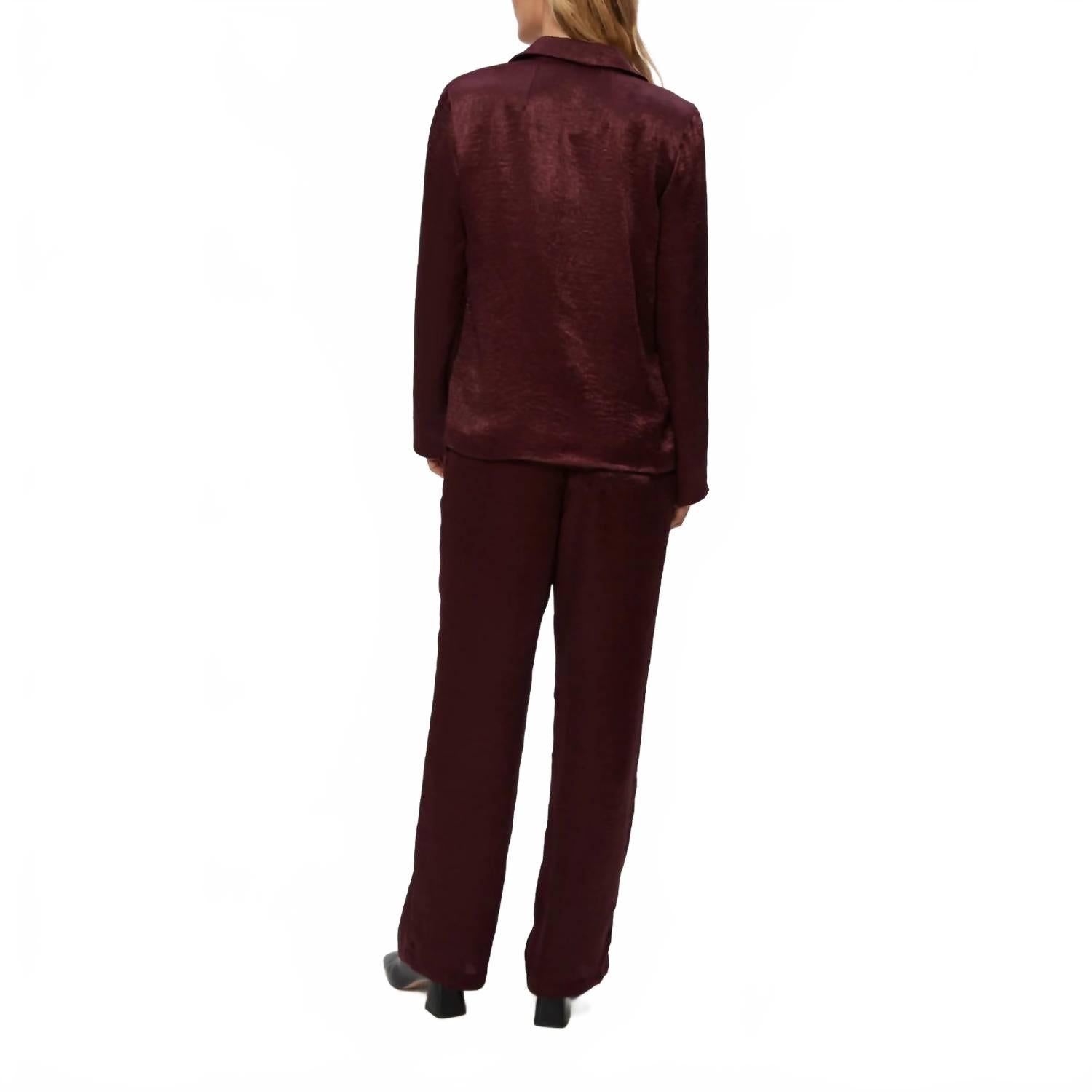 Sanji Drawstring Pant In Red