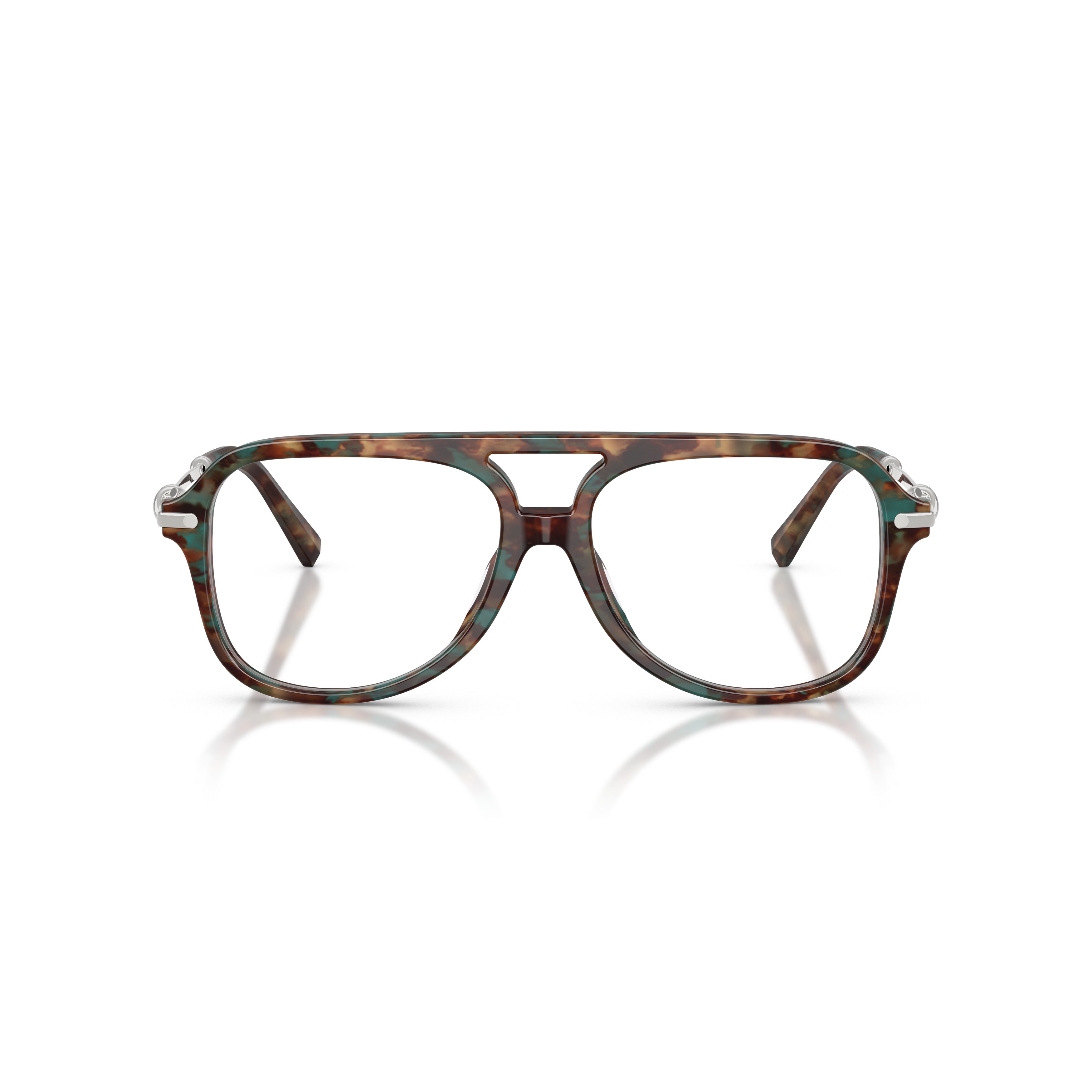 0Tf2283 Aviator-Style Eyeglasses with Tortoiseshell Acetate