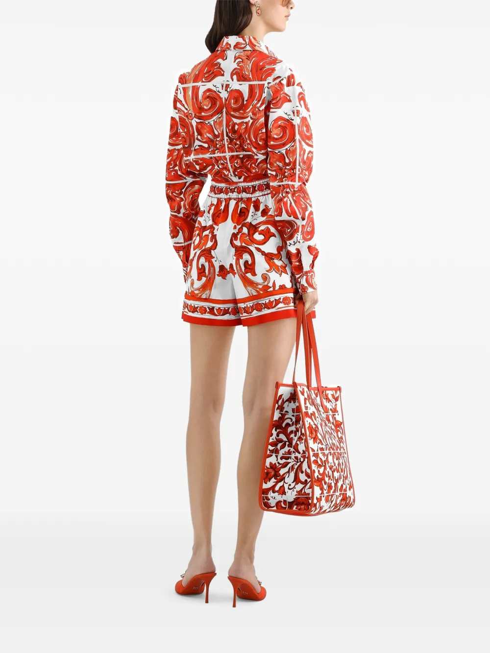 Dolce & Gabbana Women Majolica Print Shirt