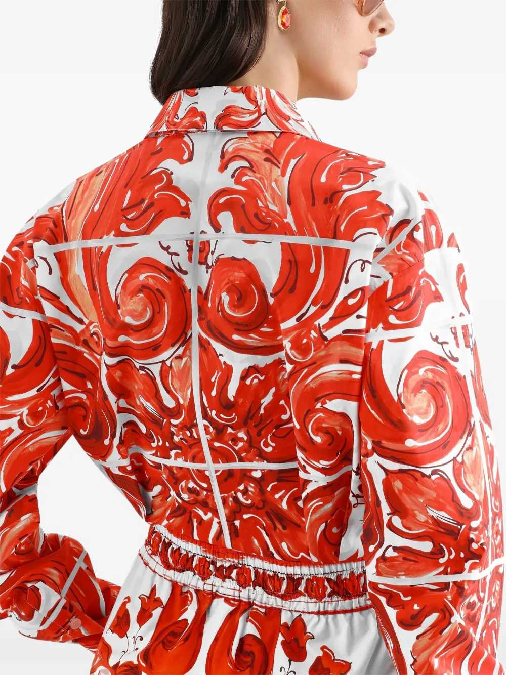 Dolce & Gabbana Women Majolica Print Shirt