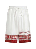 Dolce & Gabbana Men Vanity Bermuda Shorts In Jacquard Twill With A Majolica Print