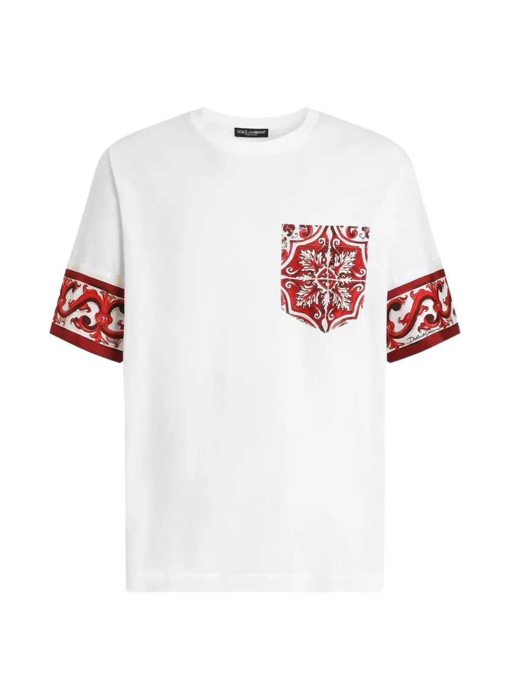 Dolce & Gabbana Men Majolica Print T-Shirt