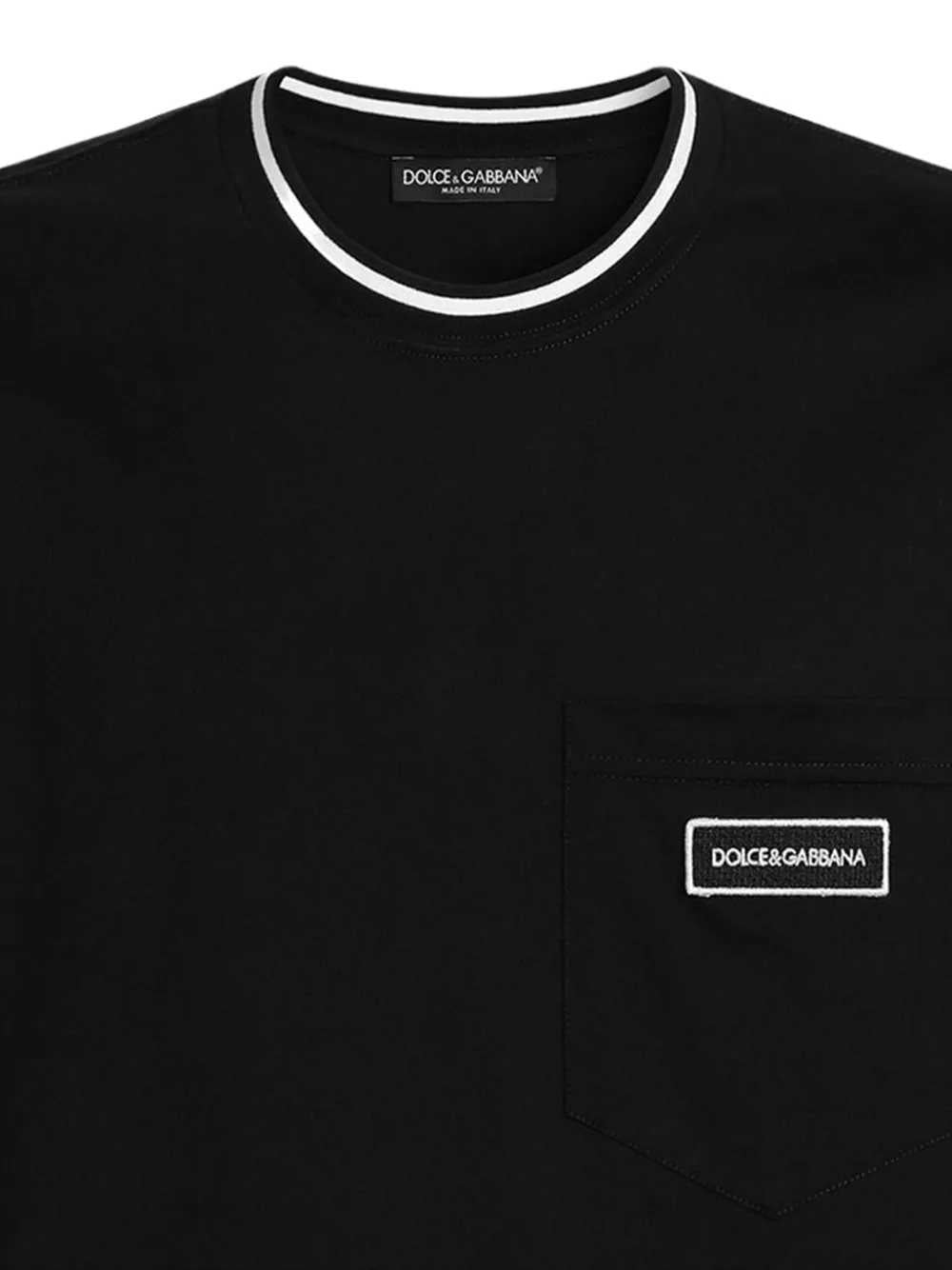 Dolce & Gabbana Men Cotton T-Shirt With Logo