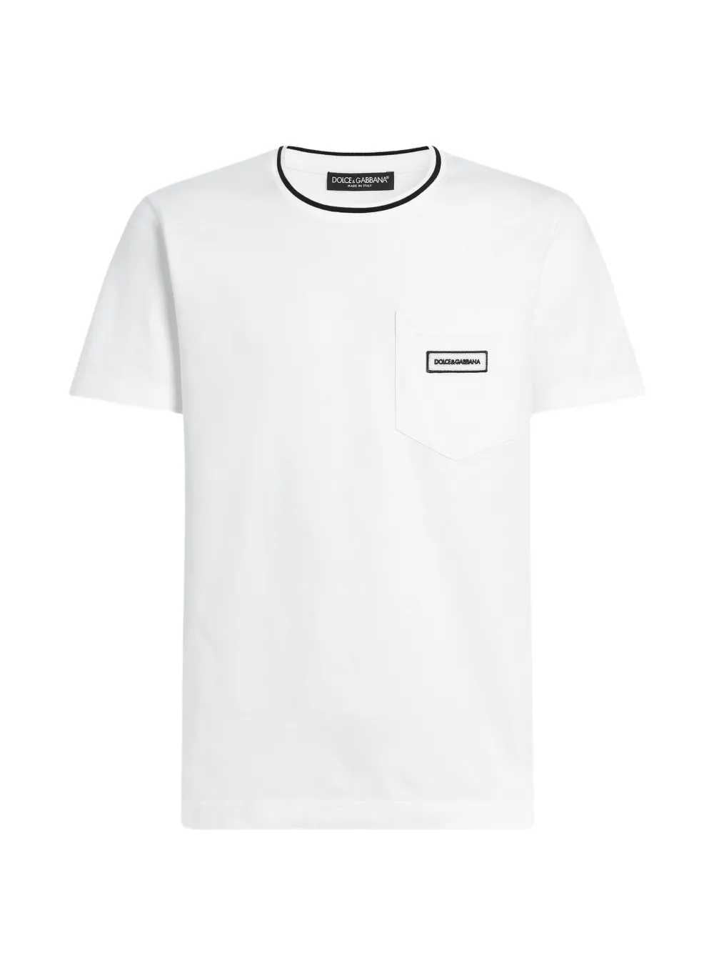 Dolce & Gabbana Men Cotton T-Shirt With Logo