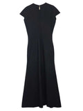 Jil Sander Women Long Dress With Cutouts