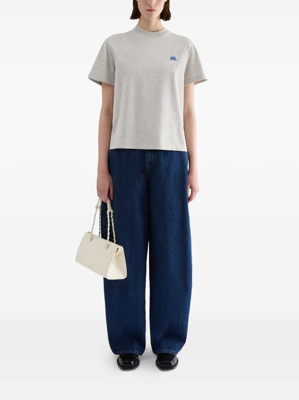 Jil Sander Women Crew-Neck Cotton T-Shirt