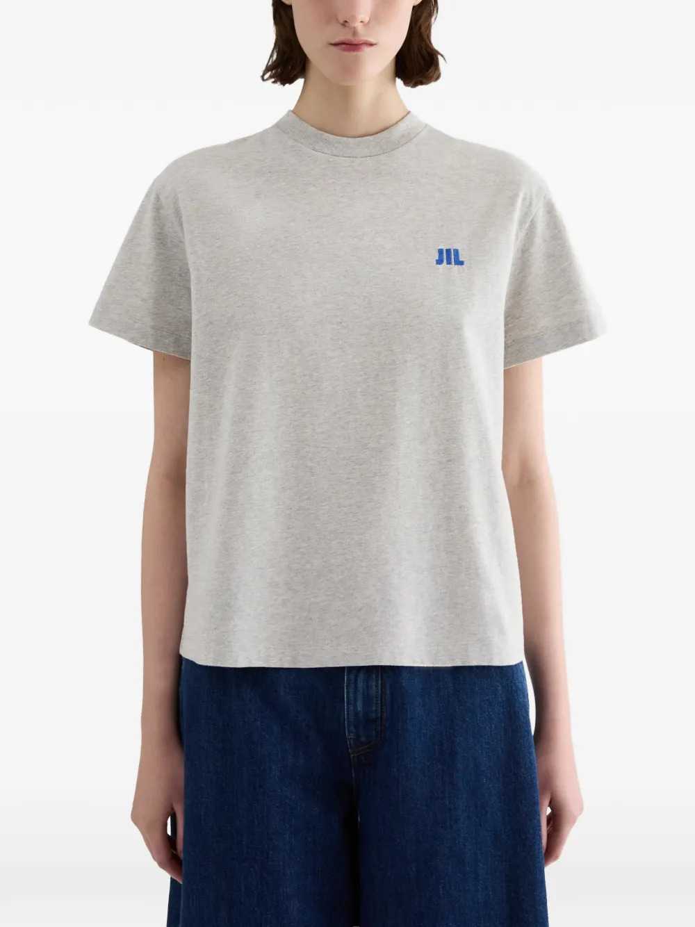 Jil Sander Women Crew-Neck Cotton T-Shirt