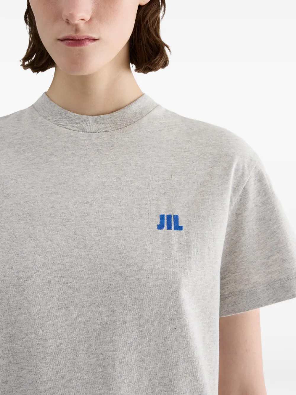 Jil Sander Women Crew-Neck Cotton T-Shirt
