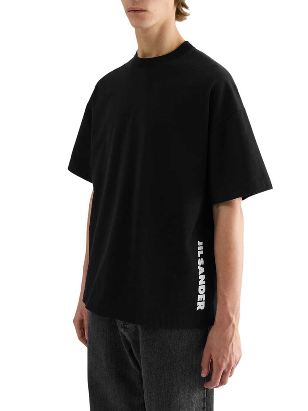 Jil Sander Men Crew-Neck Cotton T-Shirt