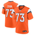 Denver Broncos Frank Crum Orange Team Game Jersey