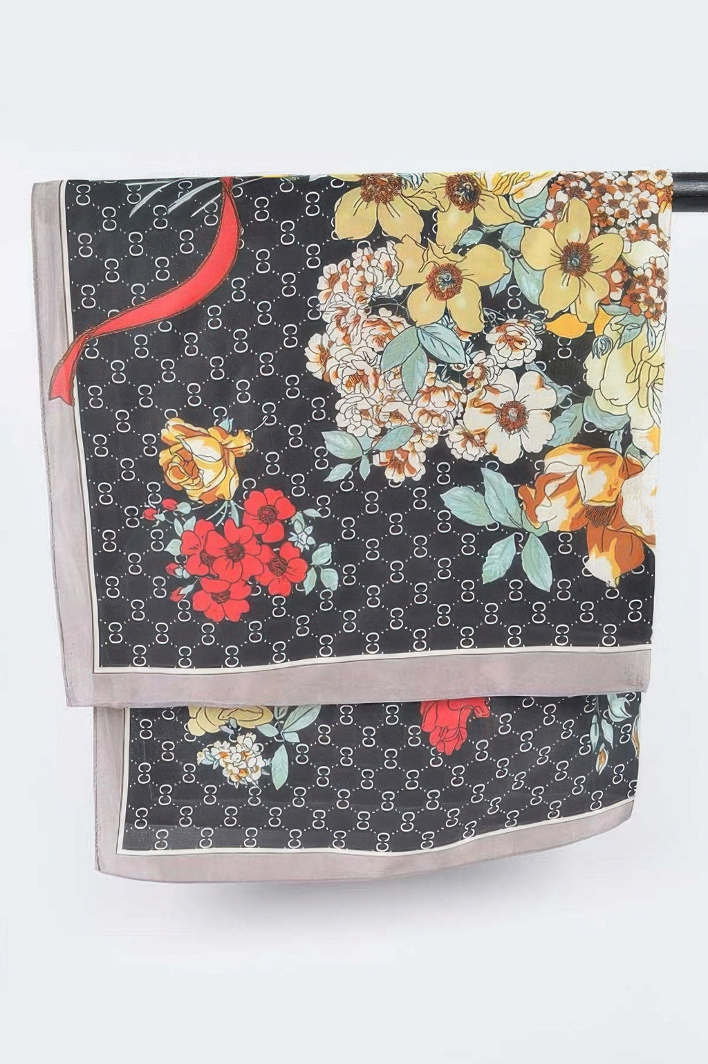 Luxe Multi Print Silk Scarf