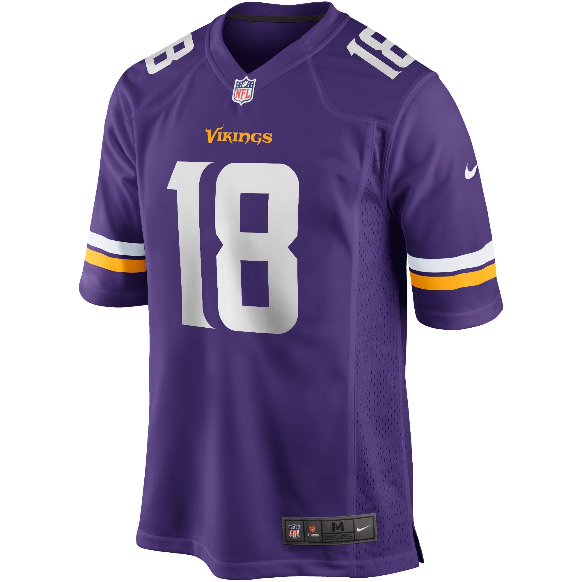 Minnesota Vikings Justin Jefferson Purple Player Game Jersey