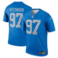 Detroit Lions Aidan Hutchinson Blue Legend Player Performance Top