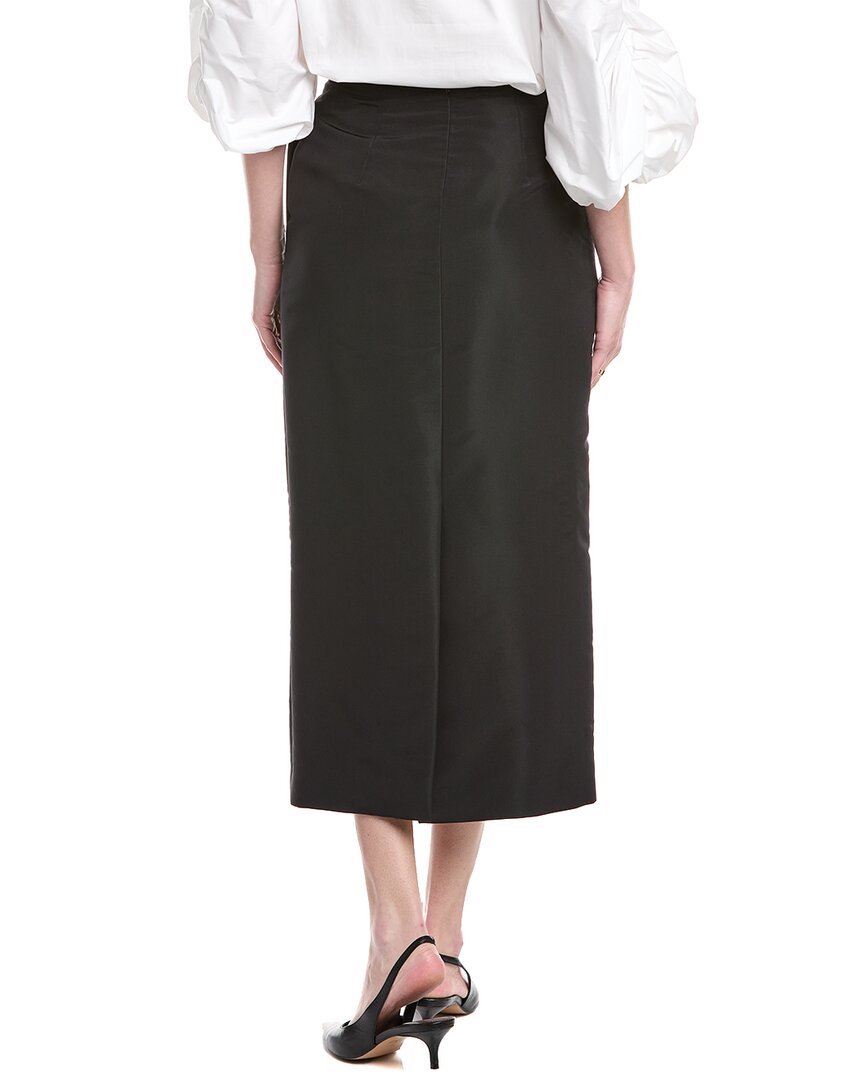 Carolina Herrera Silk Midi Pencil Skirt