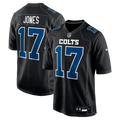 Indianapolis Colts Daniel Jones Carbon Black Fashion Game Jersey