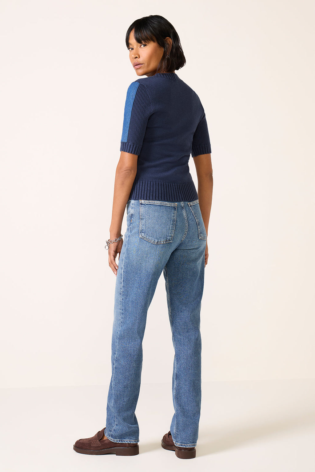 Women's 90s Pinch Waist Long Straight Jean