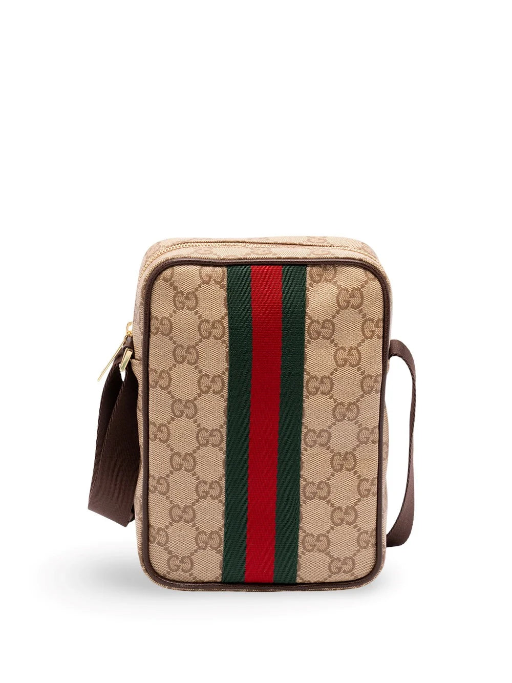 Gucci Men `Gg Coated Web` Crossbody Bag