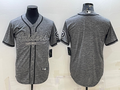Men's Las Vegas Raiders Gray Game Blank Jersey1