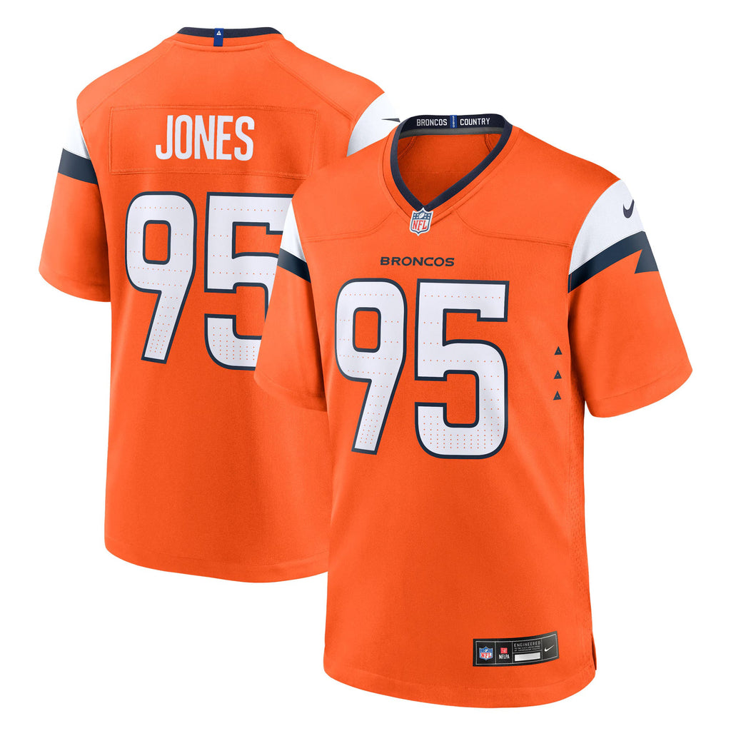 Denver Broncos Sai'vion Jones Orange Team Game Jersey