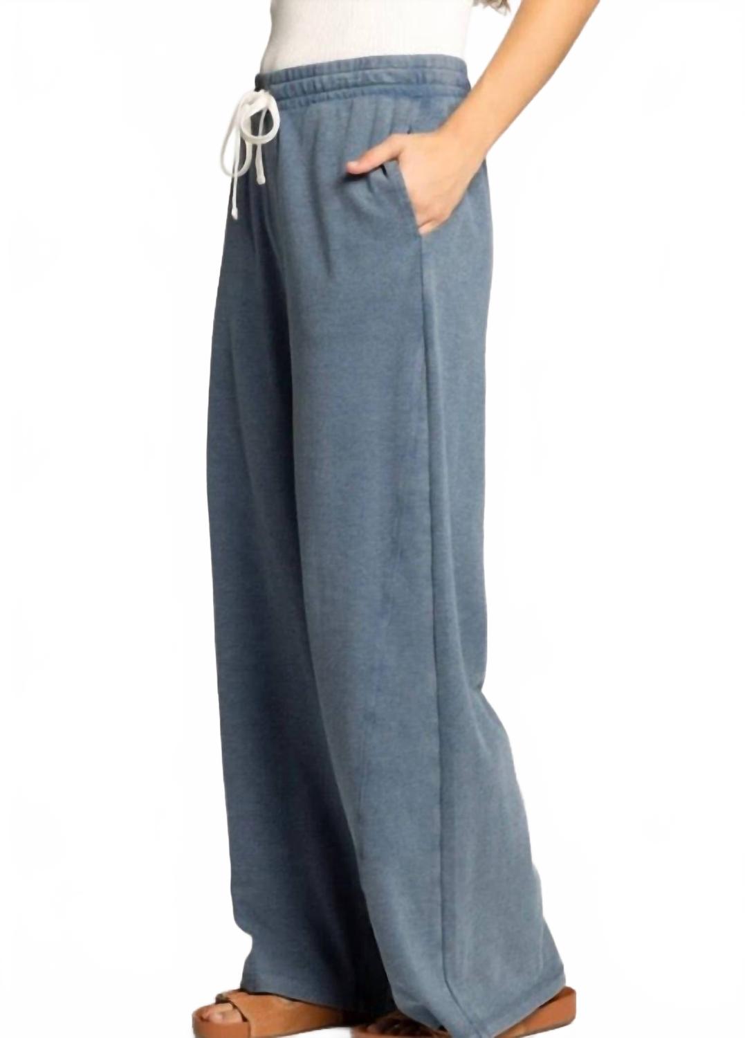 Washed Denim Nova Pants In Blue
