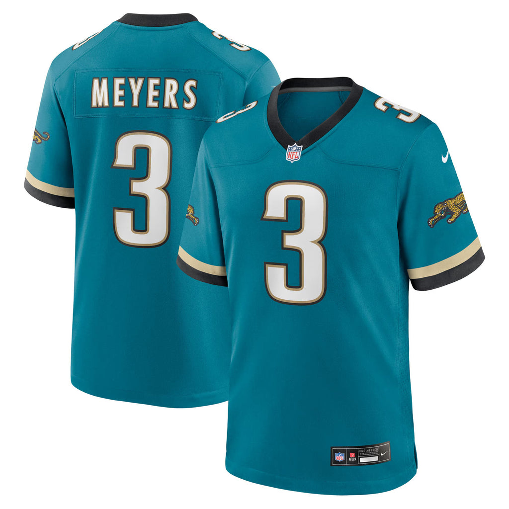 Jacksonville Jaguars Jakobi Meyers Teal Alternate 2 Prowler Throwback Game Jersey